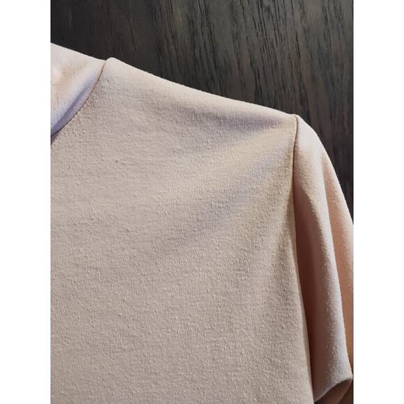 Vintage 90s Petite Sophisticate Womens Turtleneck Top Medium MP top pastel pink - Picture 4 of 5